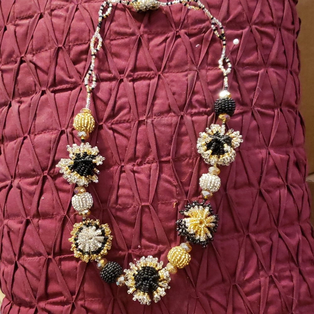 Boho beaded necklace